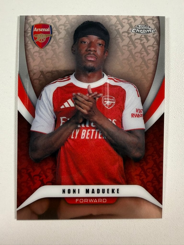 69 Noni Madueke Topps Chrome Arsenal 2025-26, Ophalen of Verzenden, Nieuw, Buitenlandse clubs, Poster, Plaatje of Sticker