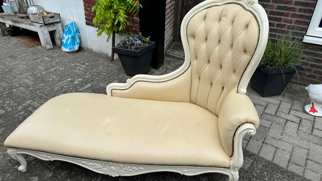 SILIK Italiaanse Chaise Longue - Klassiek Barok/Rococo, Gebruikt, Eenpersoons, Minder dan 75 cm, Ophalen of Verzenden