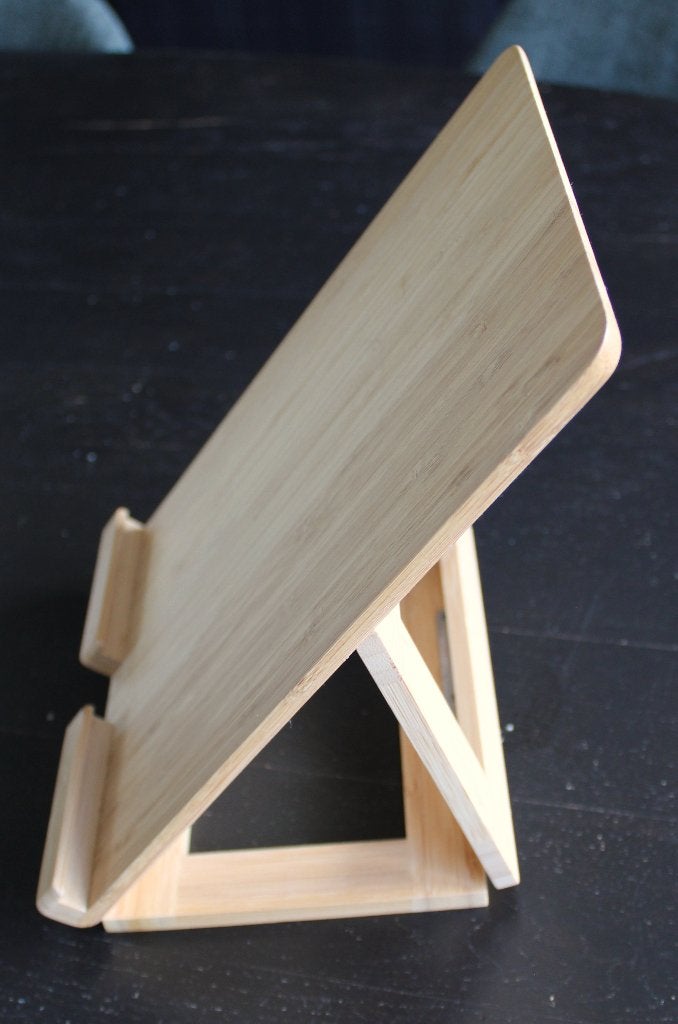 Houten kookboekstandaard / tabletstandaard, Overige typen, Ophalen of Verzenden, Zo goed als nieuw, Hout