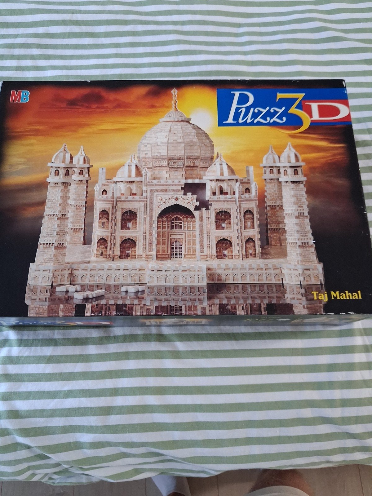 Puzz 3D Taj Mahal 1077 stukjes - MB, Een of twee spelers, Ophalen of Verzenden, Gebruikt, MB