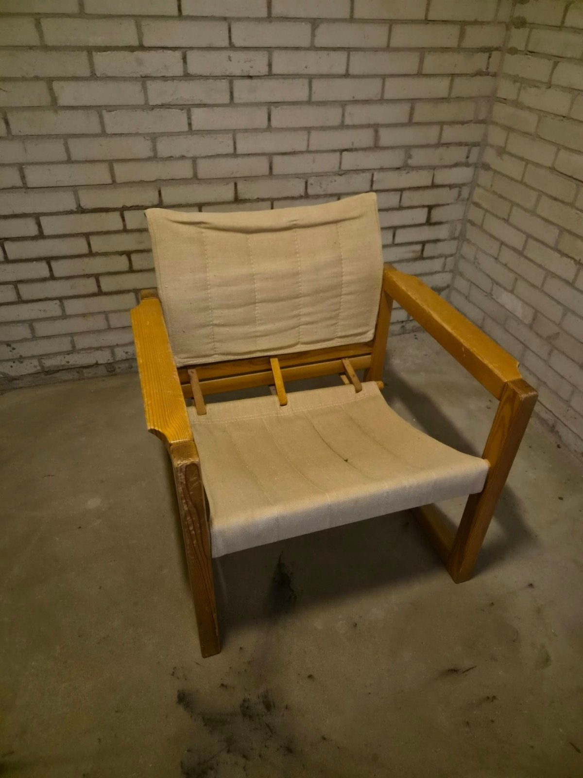 Swedisch Safari armchairs Diana 2x, Ophalen, Gebruikt, Minder dan 75 cm, Scandinavisch