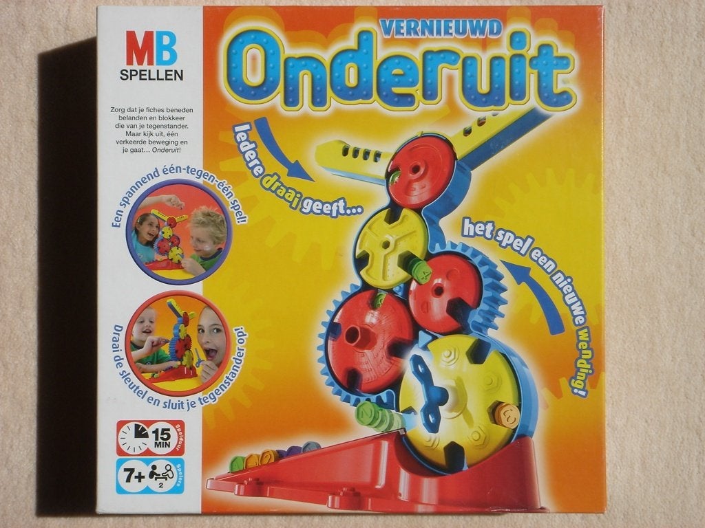 LEUK: (Vernieuwd) Onderuit - KINDERSPEL, Een of twee spelers, Ophalen of Verzenden, Gebruikt, MB