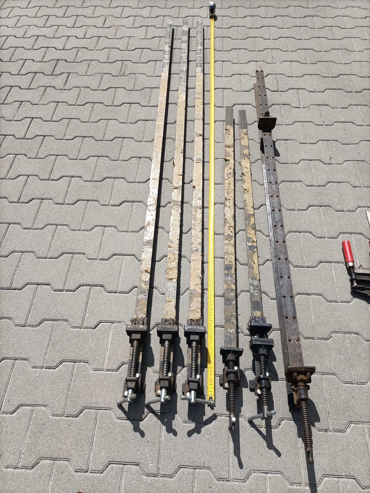 Set van 6 Serre-joints / Sergeanten /lijmklem diverse maten., Doe-het-zelf en Verbouw, Gereedschap | Handgereedschap, Ophalen of Verzenden