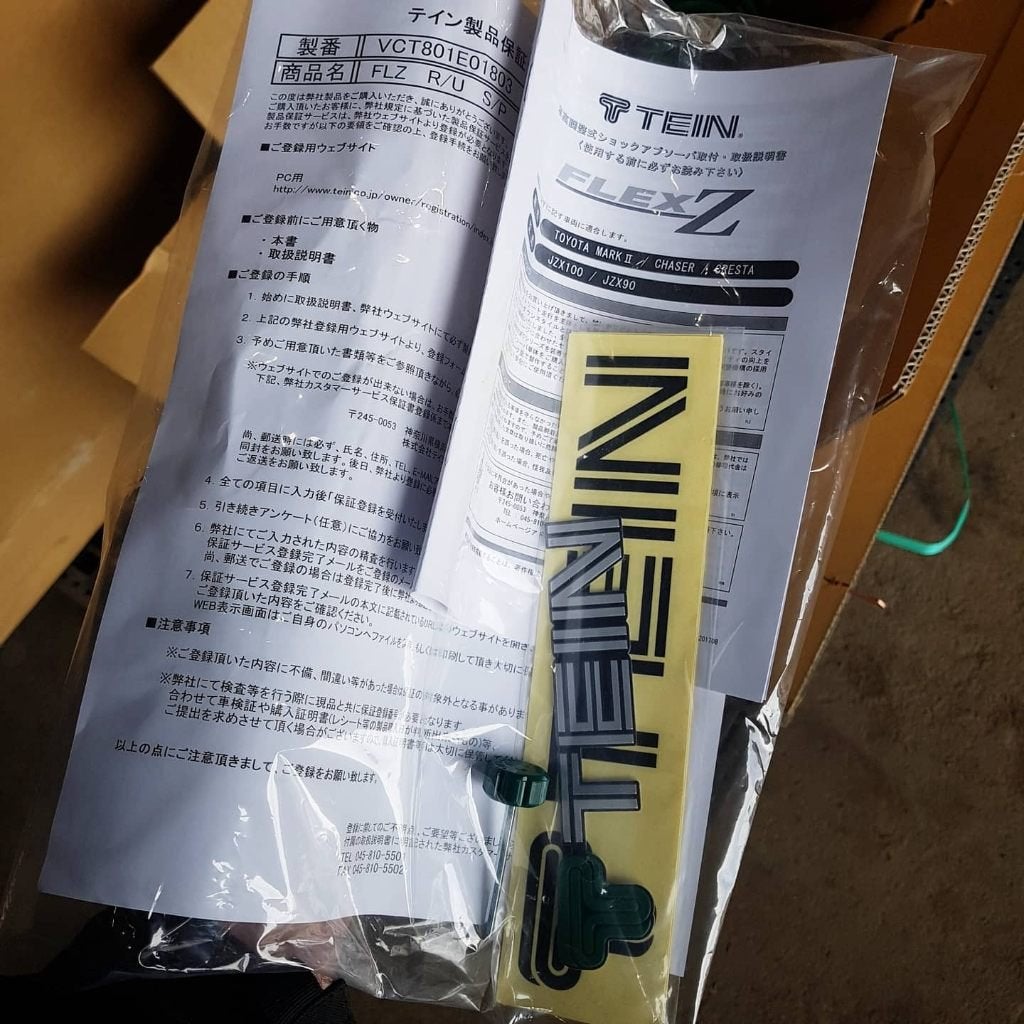 Tein Flex Z schroefset - MarkII Chaser Cresta JZX90 JZX100, Ophalen of Verzenden