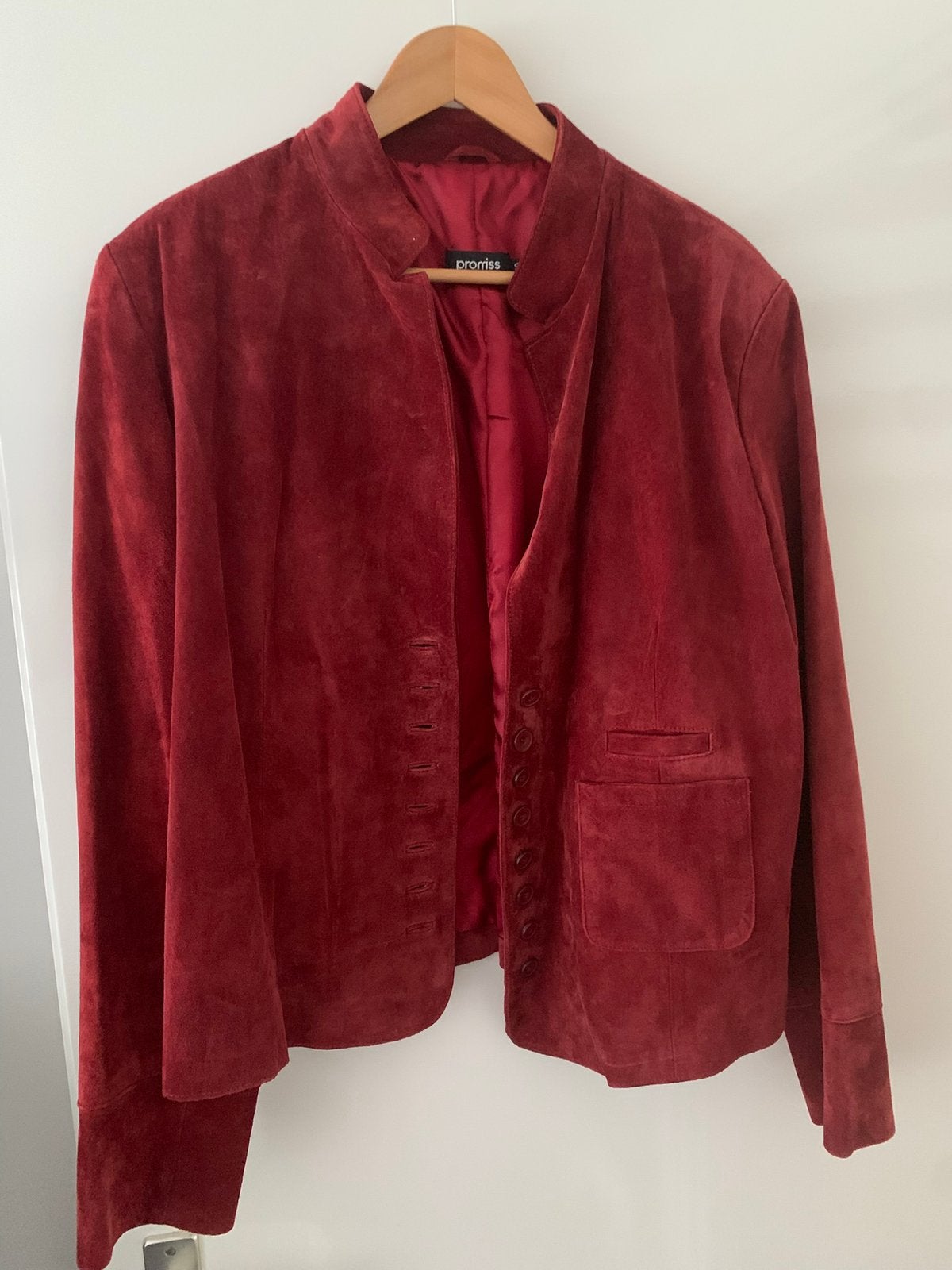 Suède jasje Promiss., Maat 46/48 (XL) of groter, Ophalen of Verzenden, Zo goed als nieuw, Jasje