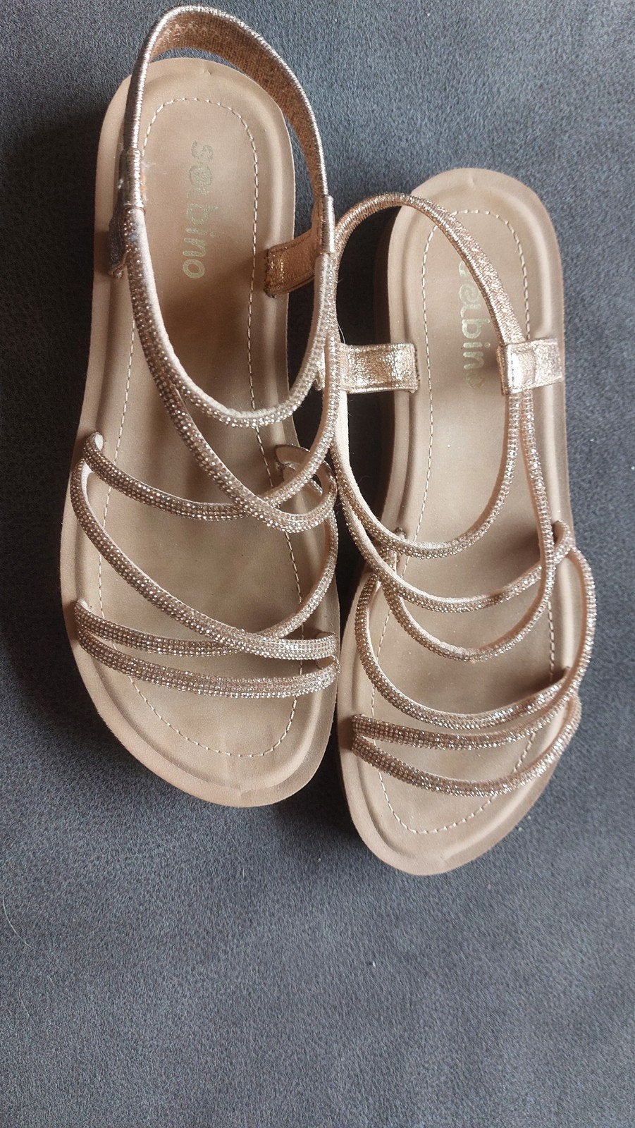 Glitter sandaaltjes maat 38, Overige kleuren, Nieuw, Sabino, Sandalen of Muiltjes