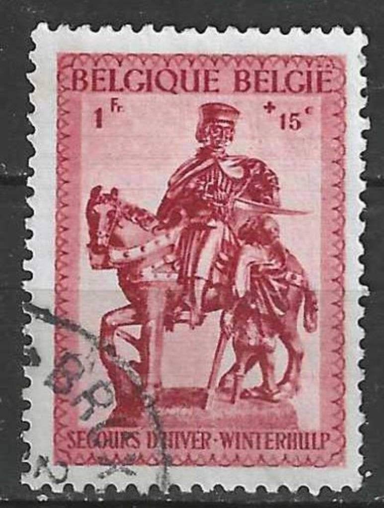 Belgie 1941 - Yvert/OBP 587 - Winterhulp - St. Maarten (ST), Verzenden, Gestempeld