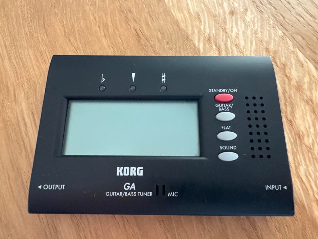Korg GA Guitar/Bass Tuner Stemapparaat, Ophalen, Gebruikt, Akoestische gitaar