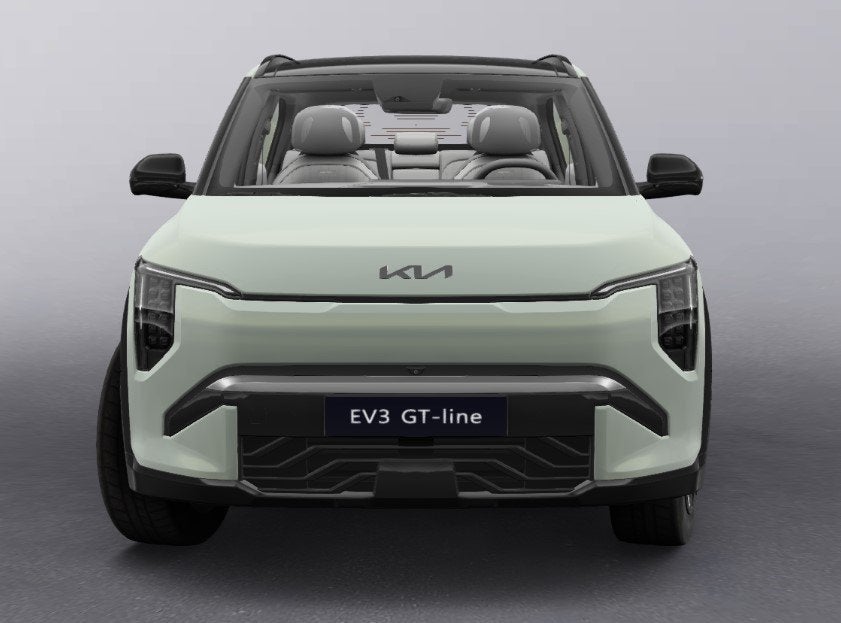 Kia EV3 GT-PlusLine 81.4 kWh *VOORRAADVOORDEEL* Snel leverba, Auto's, Kia, Zwart, Adaptive Cruise Control, Nieuw, 204 pk