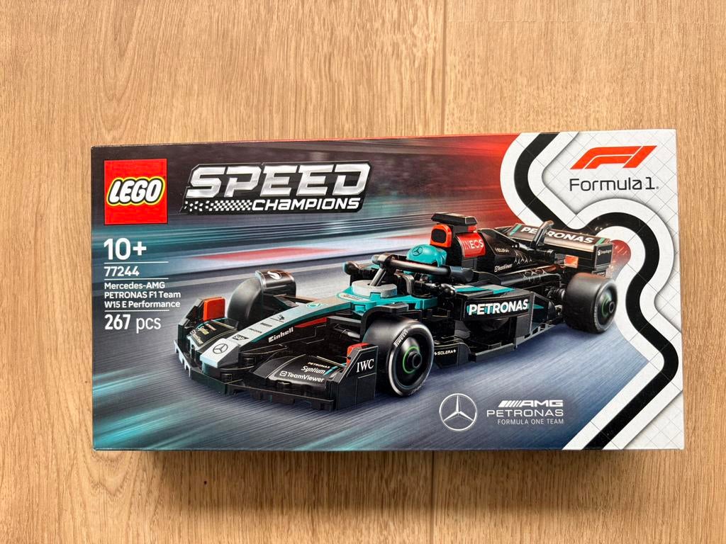 Lego 77244 Mercedes AMG W15, Ophalen, Lego, Speed Champions, Zo goed als nieuw