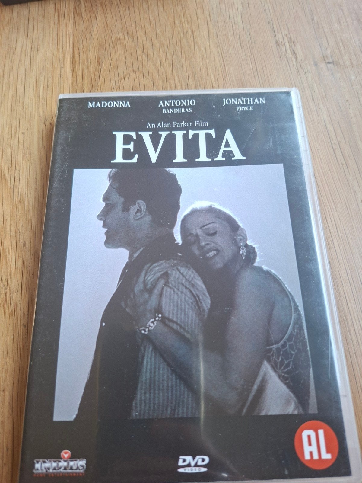 Evita DVD - Madonna, Antonio Banderas - Musicalfilm, Engels, Nederlands, Inclusief doosje, Ophalen of Verzenden