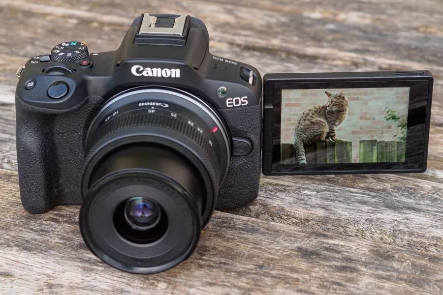 Canon EOS R50 met 2 originele Canon RF-S lenzen
