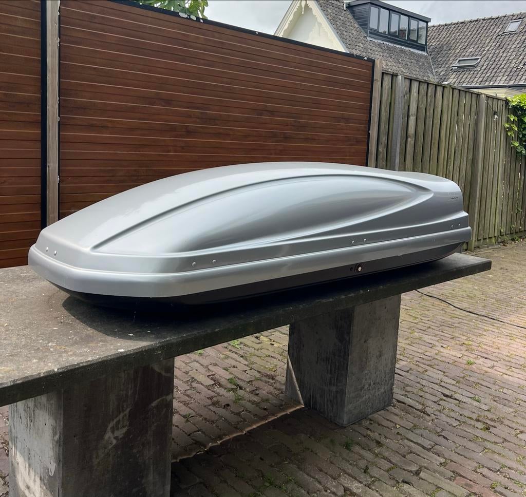 originele Audi  dakkoffer / skibox, Auto diversen, Ophalen, Zo goed als nieuw