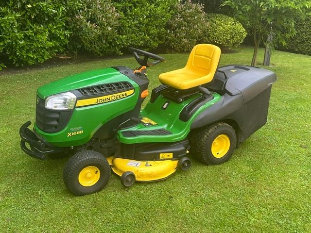 John Deere X166R ( in mooie gebruikte en goede staat ), Gebruikt, Opvangbak, 90 tot 120 cm, Ophalen