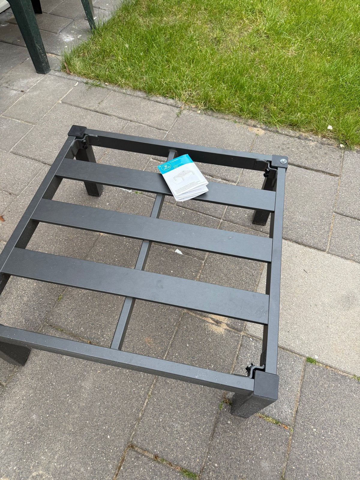 Le Sud Bijzettafel / Hocker Aluminium Zwart, Tuin en Terras, Tuinsets en Loungesets, Ophalen, Bijzettafel, Tuinset, Nieuw