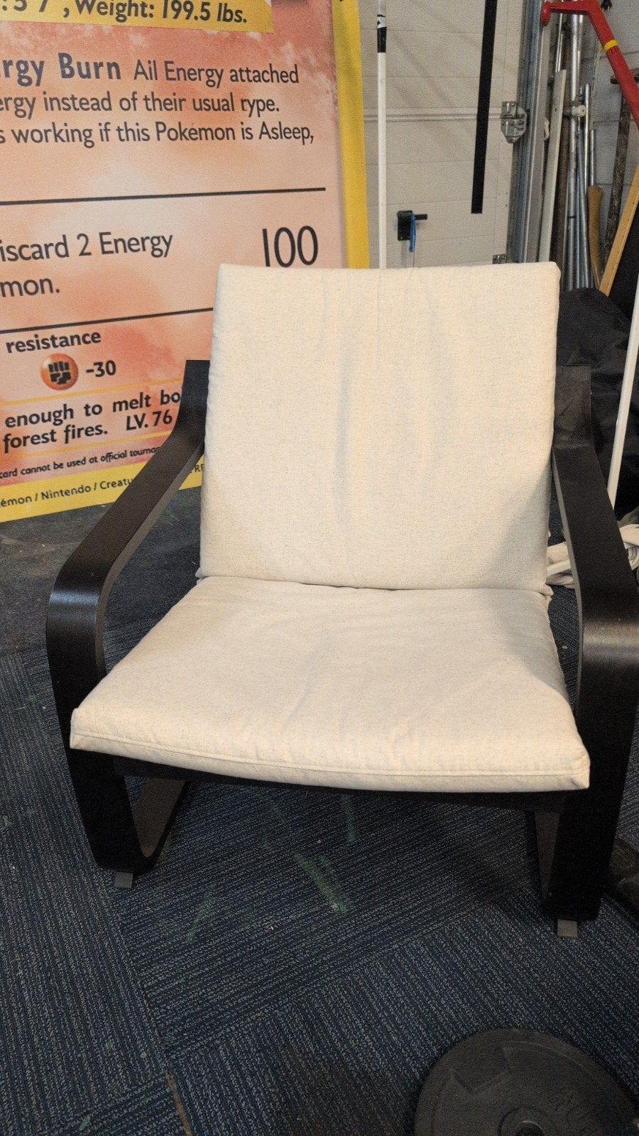 Ikea Poäng fauteuil - Zo goed als nieuw, Overige kleuren, Ophalen of Verzenden, Zo goed als nieuw, Stof
