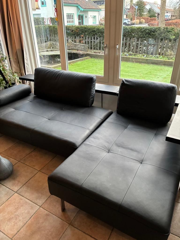 Rolf Benz Dono Met Chaise - Nieuw Leer, Ophalen