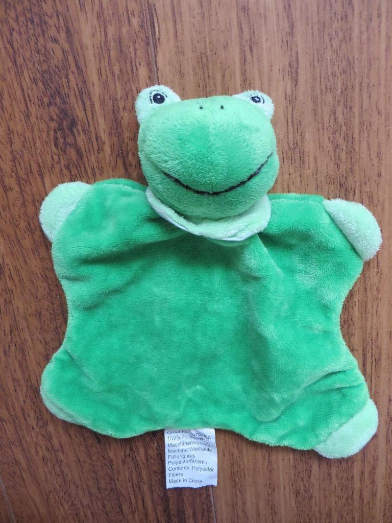 Knuffeldoek kikker (1.1), Ophalen of Verzenden, Zo goed als nieuw, Groen, Overige typen