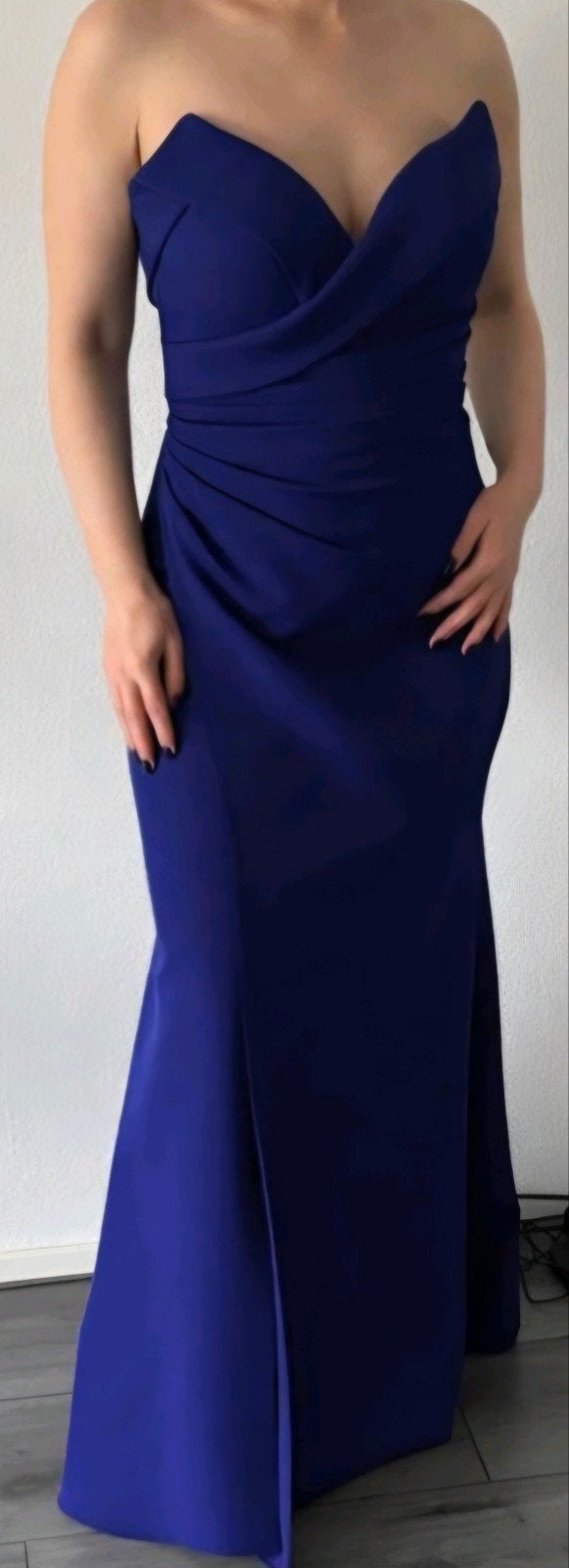 Gala jurk blauw maat 36 s galajurk jurken strepless, Kleding | Dames, Galajurk, Zo goed als nieuw, Maat 36 (S), Verzenden