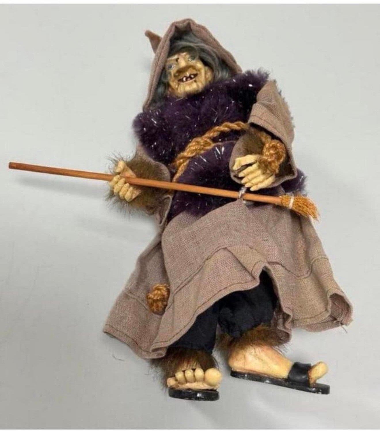 Vintage Deco heksenpop heksen beeld pop 30CM Halloween, Verzamelen, Ophalen of Verzenden, Zo goed als nieuw, Fantasy