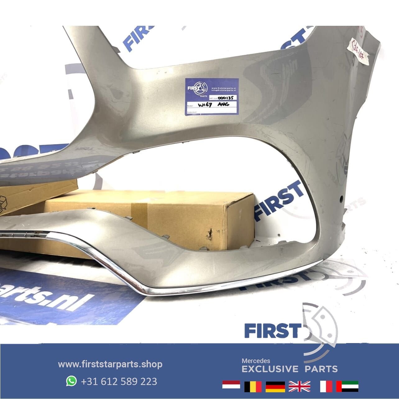 W167 V167 C167 GLE AMG LINE VOORBUMPER ZWART WIT GRIJS BLAUW, Gebruikt, -, Voor, Ophalen of Verzenden
