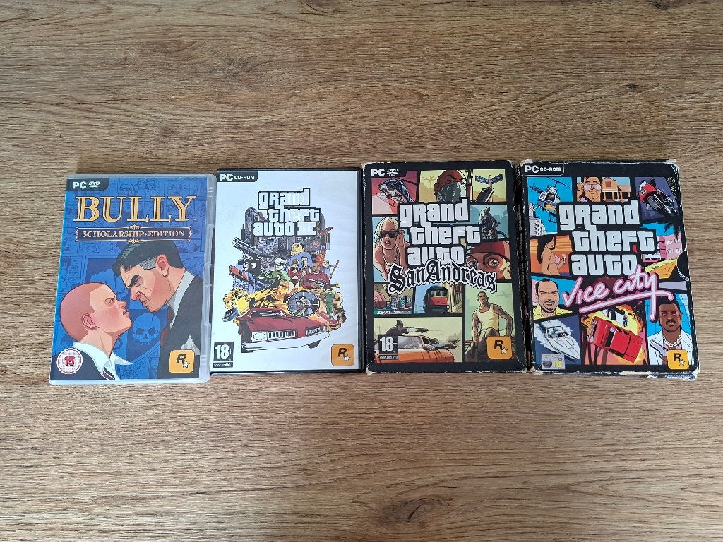 Grand Theft Auto PC games, Spelcomputers en Games, Games | Pc, Avontuur en Actie, Vanaf 18 jaar, 1 speler, Ophalen of Verzenden