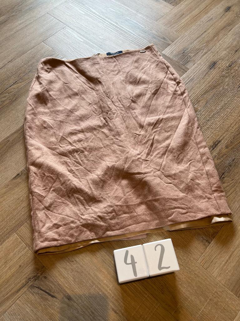 Heel goed camel bruin McGregor koker rok knie lengte L 42, McGregor, Bruin, Maat 42/44 (L), Ophalen of Verzenden