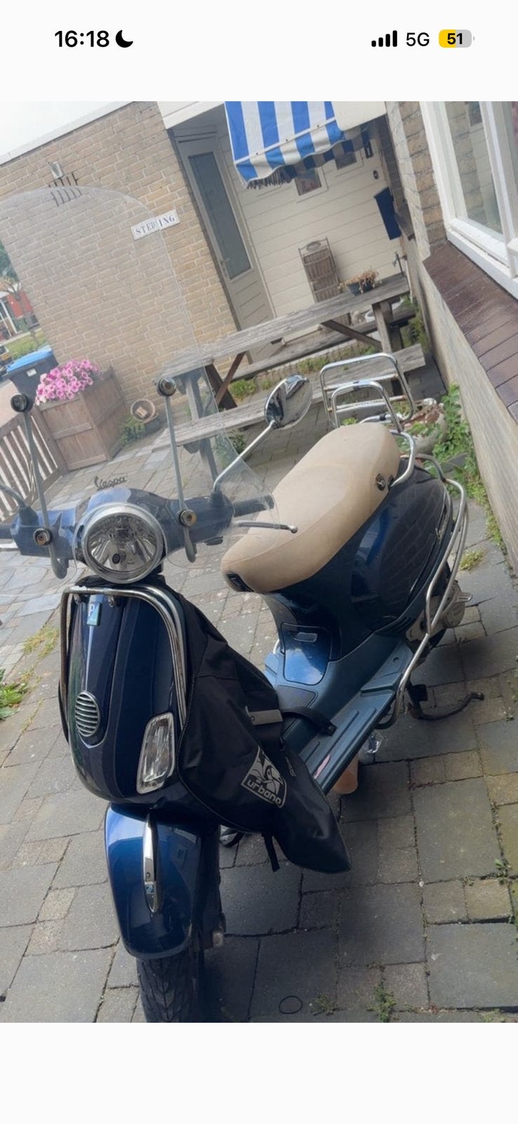Vespa lx50 4t blauwen kenteken, Fietsen en Brommers, Ophalen, Gebruikt, Benzine, Vespa