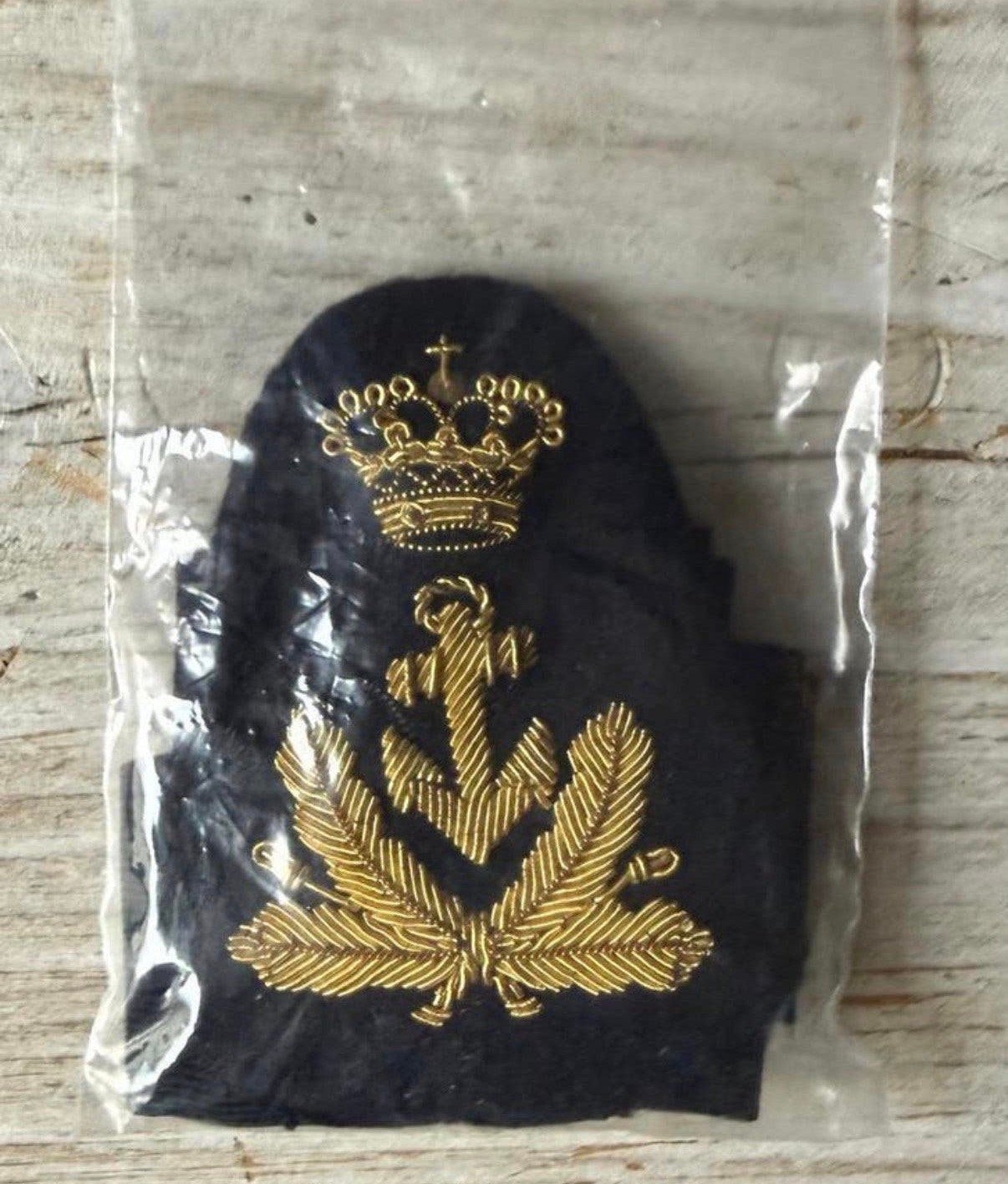 Marine Pet Embleem met Band -1, Verzenden, Marine, Embleem of Badge