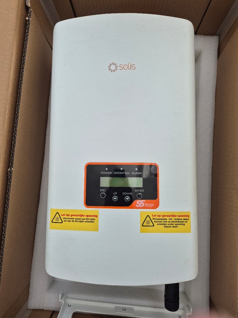 Te koop omvormer zonnepanelen Solis 3P8K-4G, Ophalen, Zo goed als nieuw