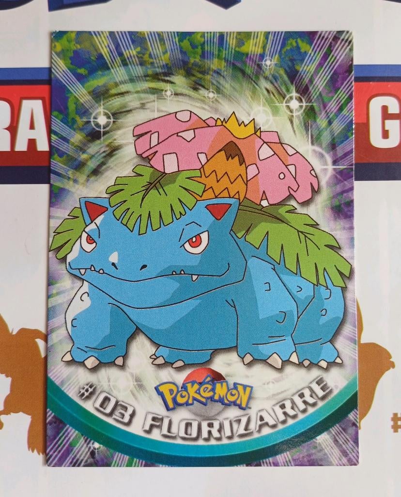 Venusaur #03 Topps Frans, Ophalen of Verzenden, Nieuw, Losse kaart