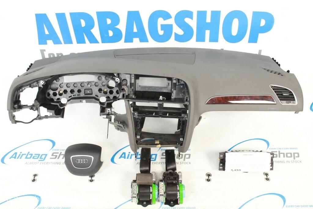 Airbag set - Dashboard grijs 4 spaak Audi A4 B8 (2012-2015), Gebruikt, Ophalen of Verzenden