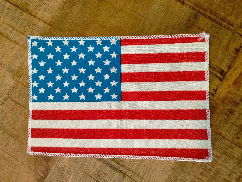 USA Verenigde Staten van Amerika vintage kleding patch, Ophalen of Verzenden, Gebruikt