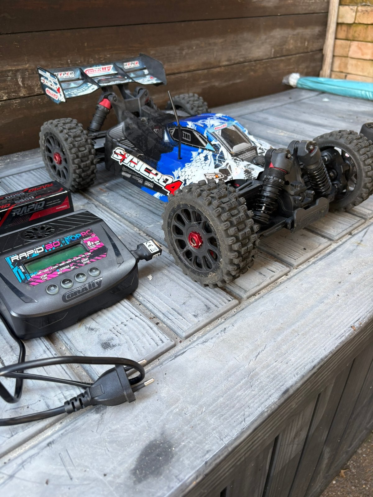 Team Corally Synchro 4 RC auto / buggy (RTR!) (topstaat!), Auto offroad, Zo goed als nieuw, RTR (Ready to Run), Schaal 1:8