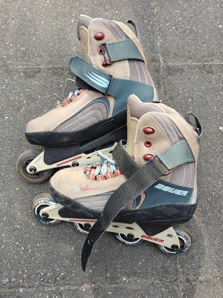 Bauer skeelers, Sport en Fitness, Skeelers, Ophalen, Bauer, Zo goed als nieuw, Inline skates 4 wielen