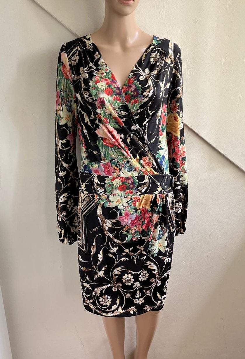 Etoile du Monde jurk overslagjurk maat 3 = 40 zwart bloemen, Kleding | Dames, Maat 38/40 (M), Ophalen of Verzenden, Zo goed als nieuw