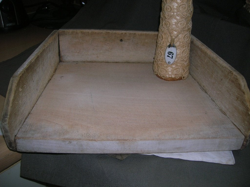 oude houten hakplank met opstaande rand, Ophalen of Verzenden