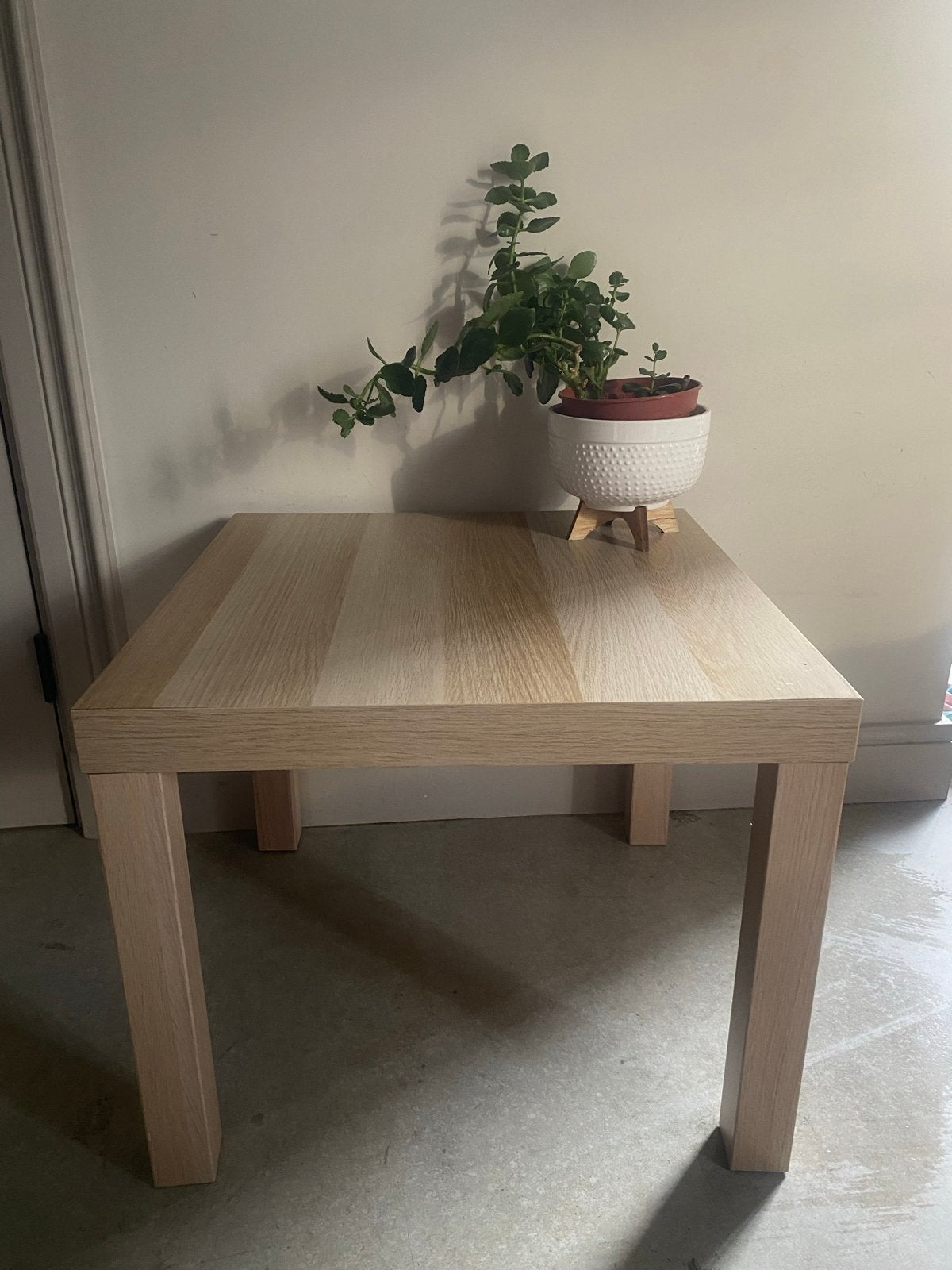 IKEA LACK bijzettafel - Vierkant - Uitstekende staat, Ophalen of Verzenden, Zo goed als nieuw, Vierkant, Overige houtsoorten