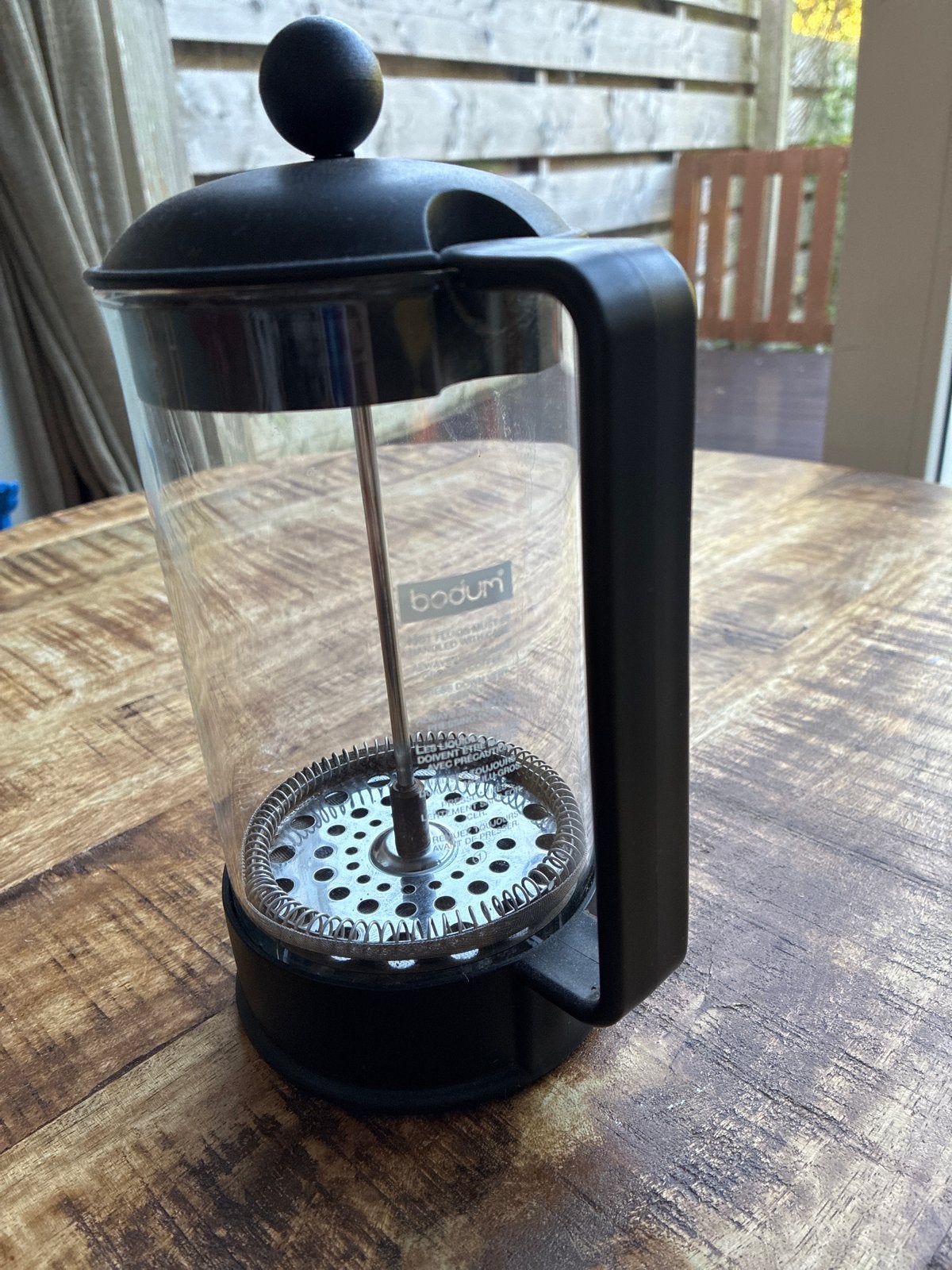 Bodum French Press Koffiezetter - Zo goed als nieuw, Ophalen, Overige modellen, Gemalen koffie, Zo goed als nieuw