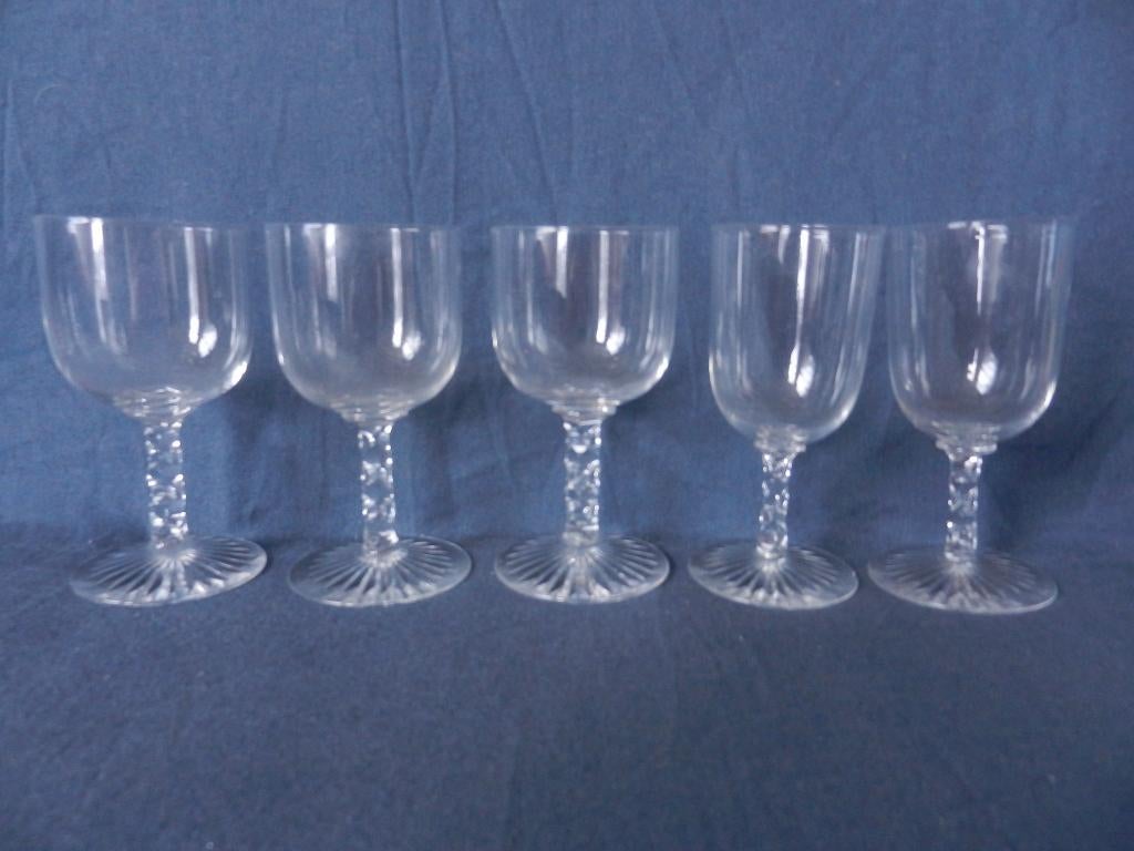 5 portglazen Sexago variant Maastricht WJ Rozendaal h 12 cm, Antiek en Kunst, Ophalen of Verzenden