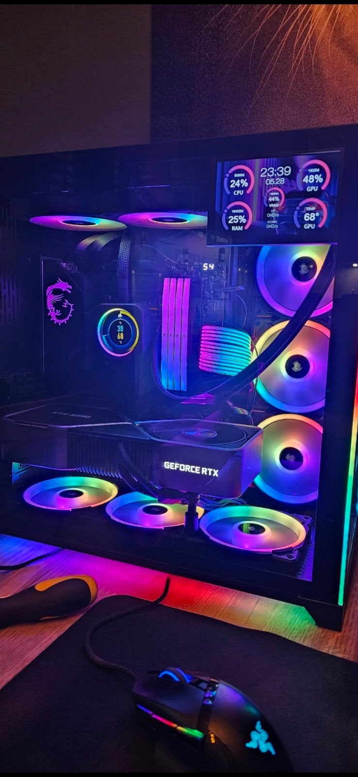Lian Li PC Case met Corsair AIO en Fans, Ophalen of Verzenden
