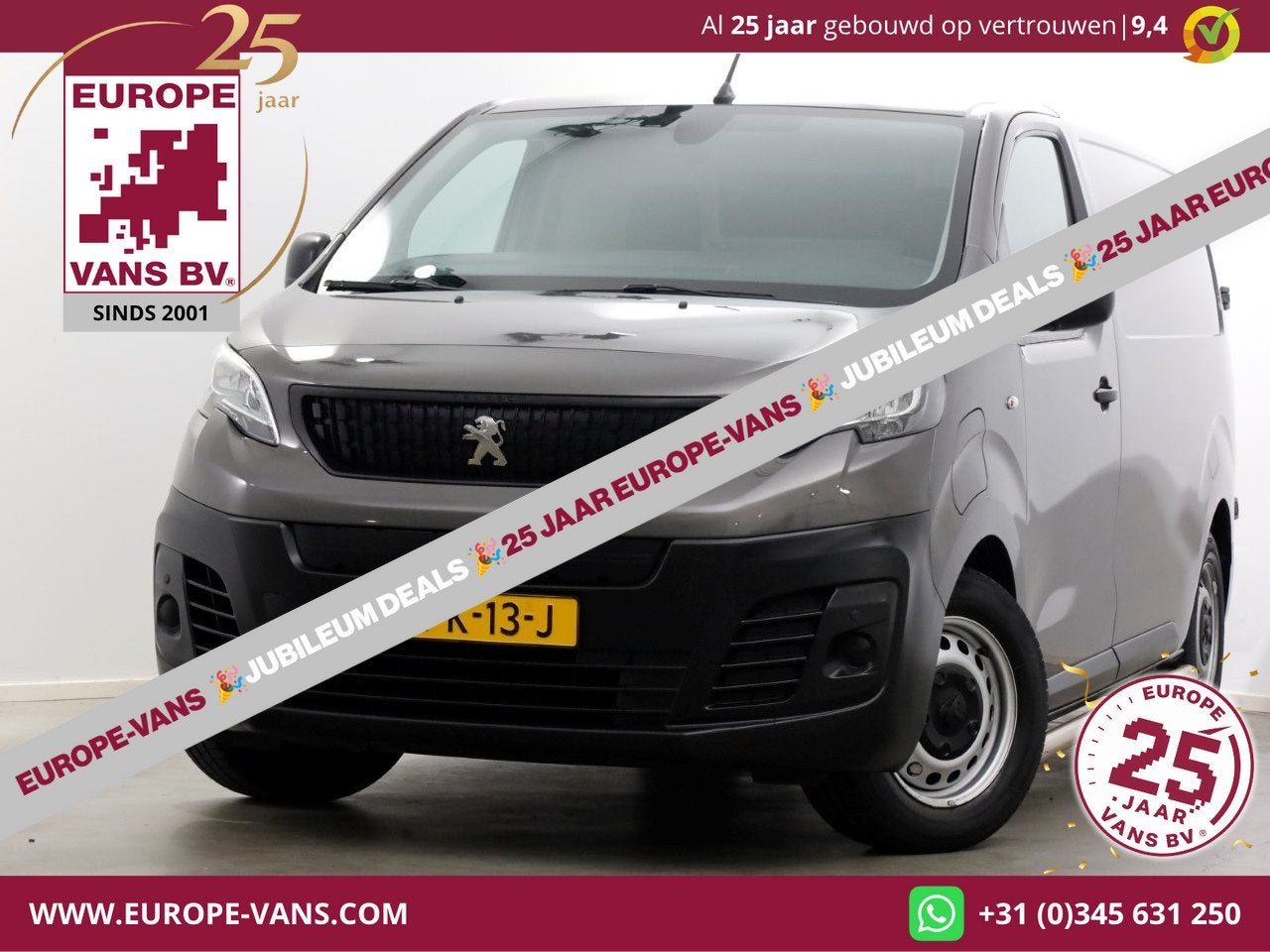 Peugeot e-Expert L2H1 Standard Premium 75 kWh 100% Elektrisc, Auto's, Dealer onderhouden, 136 pk, Gebruikt, 39 min