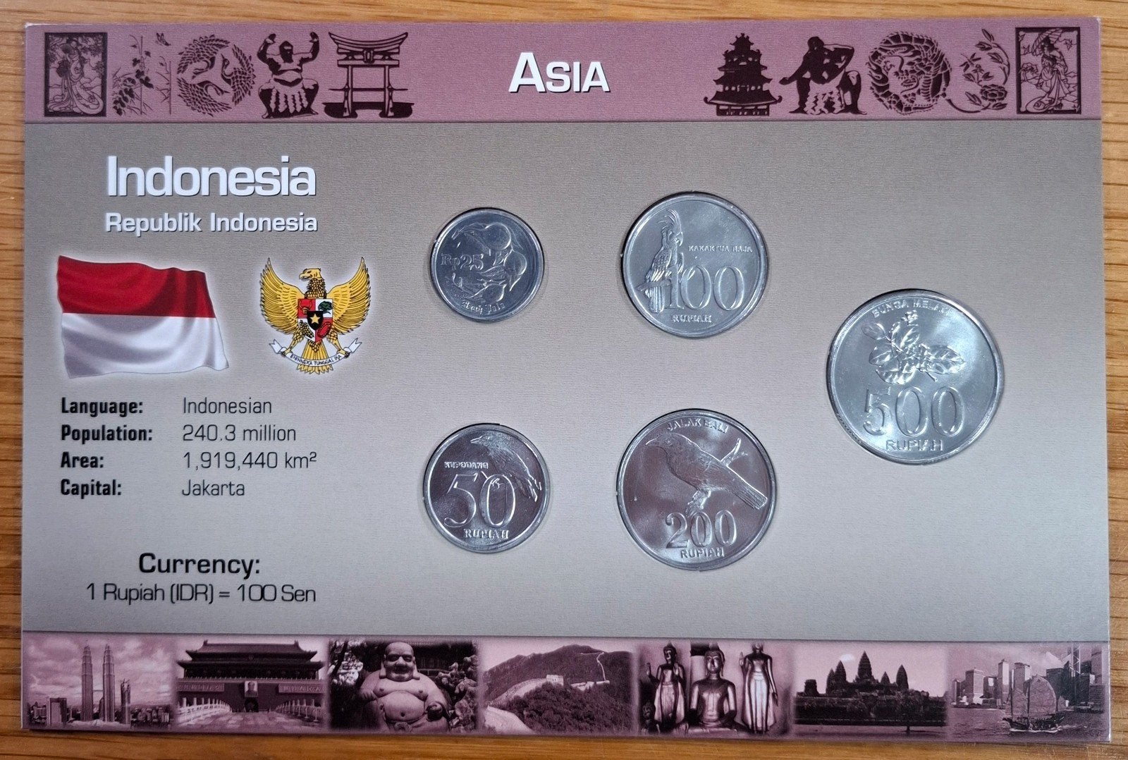 Coins of the World muntset Indonesië, Postzegels en Munten, Ophalen of Verzenden, Zuidoost-Azië