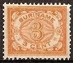 Suriname NVPH nr 45 ongebruikt Cijfer 1908, Ophalen of Verzenden, Postfris