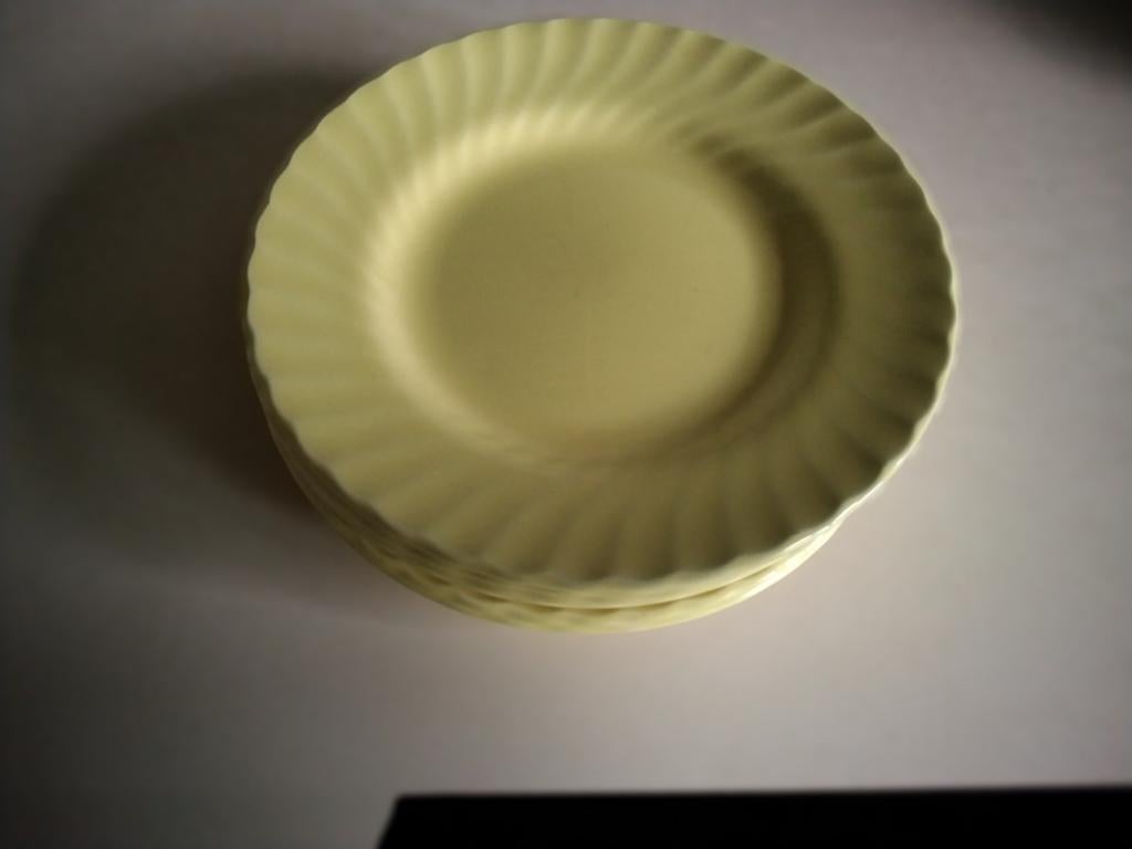 Engels royal grindley of stoke SWIRL gele taartbordjes, Huis en Inrichting, Keuken | Servies, Ophalen of Verzenden, Overige stijlen