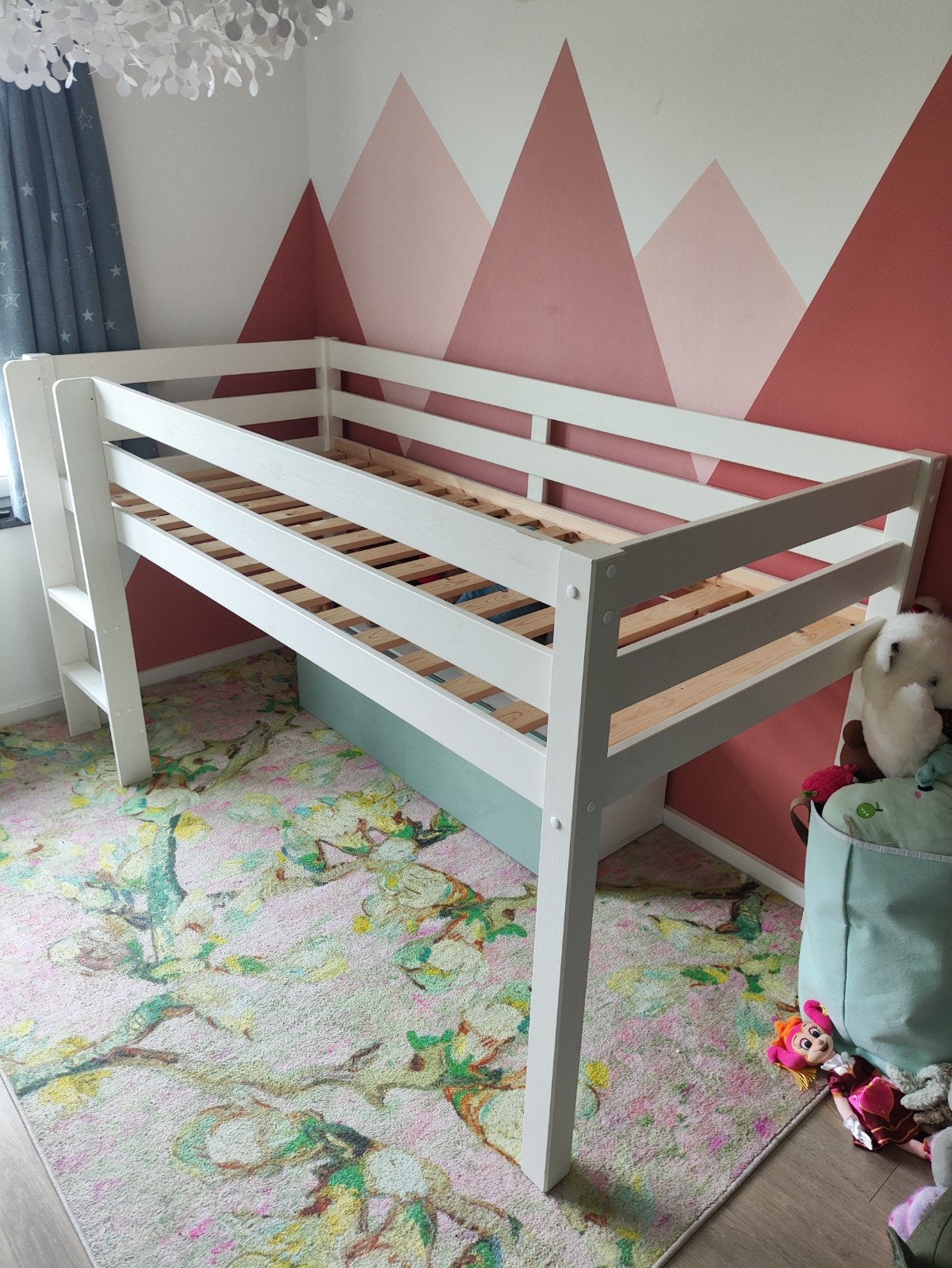 leuke half hoogslaper 200x90 cm, Ophalen, Gebruikt, Hoogslaper