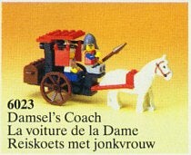 Lego Castle Lion Knights 6023 Maiden's Cart, Kinderen en Baby's, Lego, Ophalen of Verzenden, Zo goed als nieuw, Castle