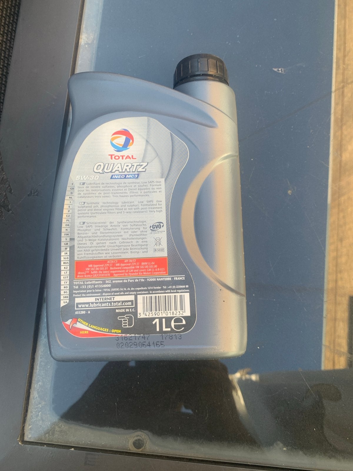 Total Quartz Ineo MC3 5W-30 Motorolie 1L, Ophalen of Verzenden, Nieuw