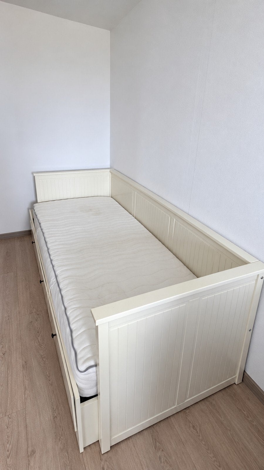 IKEA Hemnes Dagbed - Wit, Inclusief Matras, Ophalen, Gebruikt, Eenpersoons, Scandinavisch, Klassiek