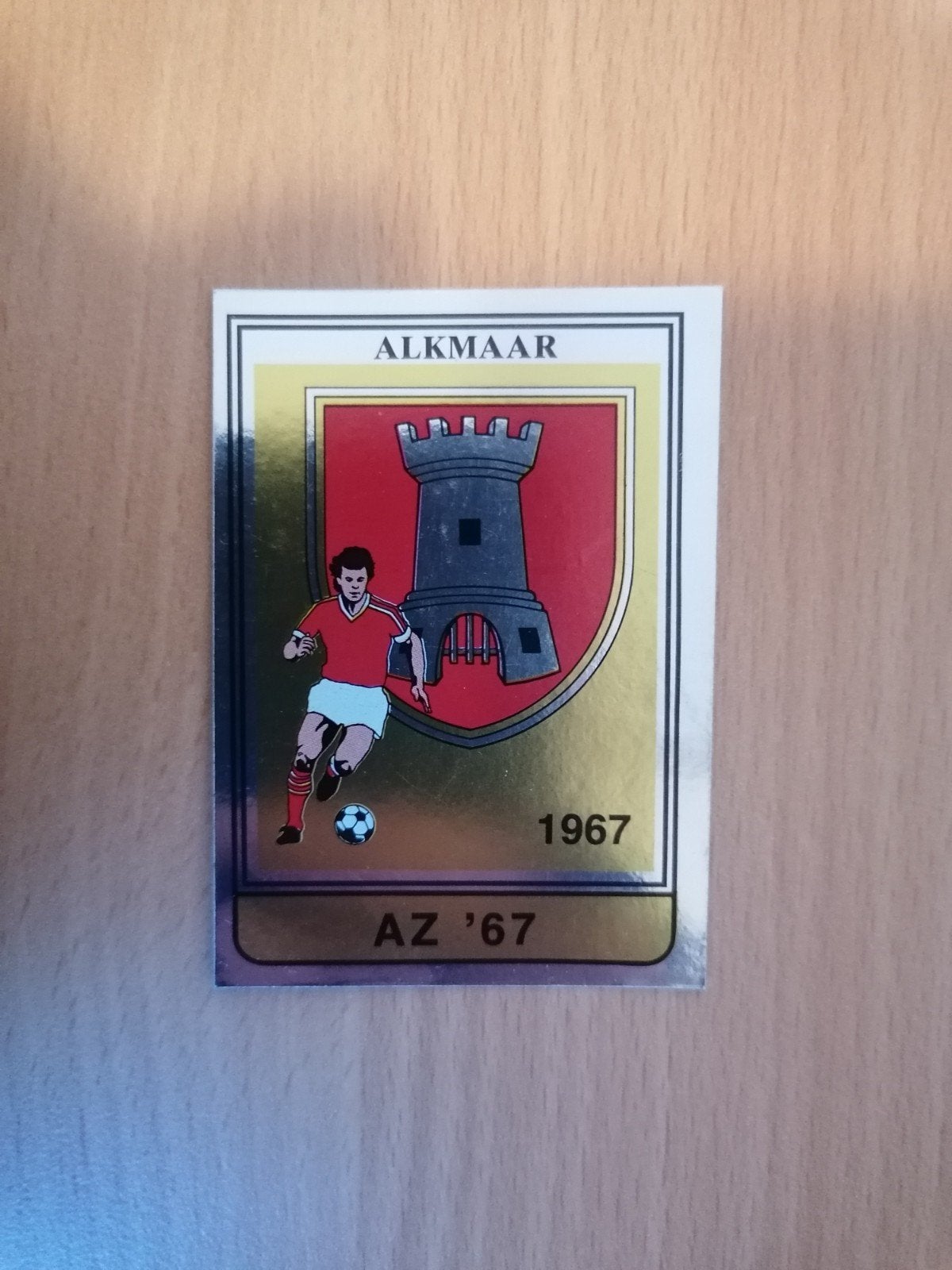 Panini Voetbal 85 #20 AZ'67 embleem., Ophalen of Verzenden, Zo goed als nieuw, Plaatje